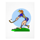 Field Hockey Woman Custom Announcements