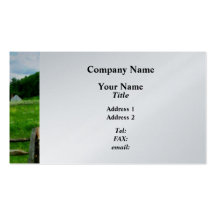 Field Near Weathered Barn Business Card Template