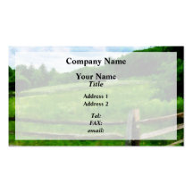 Field Near Weathered Barn Business Card Templates
