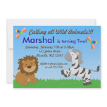 Field of Animals Birthday Party Invitations