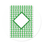 Field of BaseBalls Round Stickers