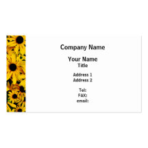 Field of Black-Eyed Susans Business Card Templates