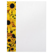 Field of Black-Eyed Susans Letterhead Template