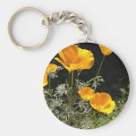 Field of CA Poppies Keychains