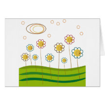 field of daisies cards