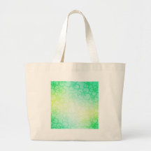 Field Of Flower - Green Tote Bags