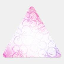 Field Of Flower - Pink Triangle Stickers