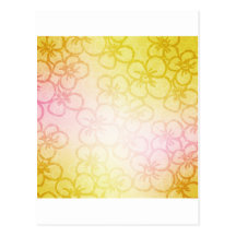 Field Of Flower - Yellow Post Card
