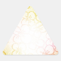 Field Of Flower - Yellow Triangle Stickers