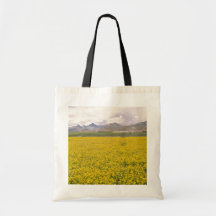 Field of flowers  flowers canvas bag