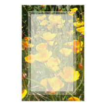 Field of Poppies Blank Stationery