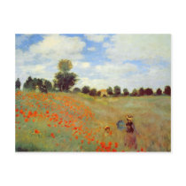 Field of Poppies, Claude Monet Post Card