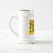 Field of Sunflowers Beer Stein Coffee Mug