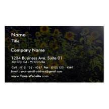 Field Of Sunflowers In Blossom Business Card