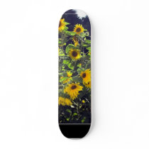 Field Of Sunflowers In Blossom Skate Board Decks