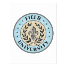 Field University  Light Blue Post Card