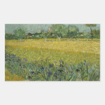 Field with flowers near Arles Sticker