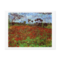 Field with Poppies, Vincent van Gogh Postcards