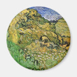 Field with Wheat Stacks Magnet