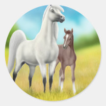 Fields of Gold Horse Sticker