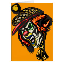 Fiendish Evil Clown Cards