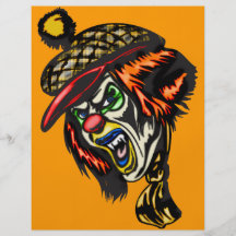 Fiendish Evil Clown Flyer Design