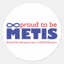 Fier d'être autocollant de Metis
