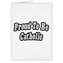 Fier d'être catholique carte de vœux