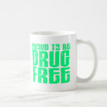 Fier d'être drogue libérez 2 vert clair tasse à café