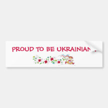 FIER D'ÊTRE UKRAINIEN ! AUTOCOLLANTS POUR VOITURE