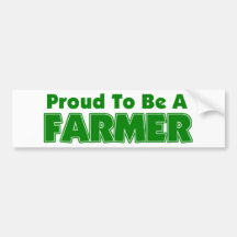 Fier d'être un agriculteur autocollants pour voiture
