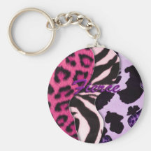 Fierce Animal Print Keychain