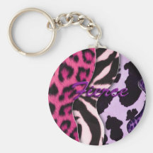 Fierce Animal Print Keychains