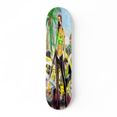 Fierce Rider Custom Skate Board by thoughtupcreations