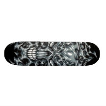 Fierce skull skate board deck