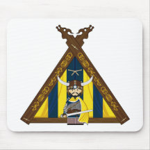 Fierce Vikings and Tent Mousepad