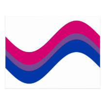 Fierté bisexuelle cartes postales
