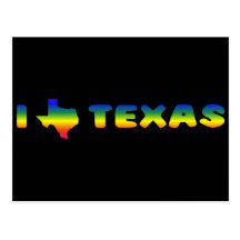 Fierté de LGBT le Texas Cartes Postales