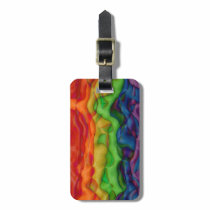 Fierté hippie d'arc-en-ciel génial Trippy étiquettes à bagages