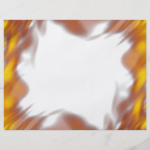 Fiery Burning Flames Border Flyer