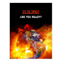 Fiery End of the World Apocalypse Post Cards
