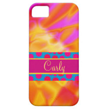 Fiery Girly Pink Red Yellow Fire Abstract iPhone iPhone 5 Covers