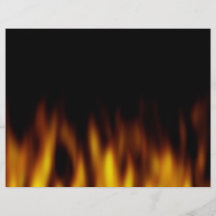 Fiery Hot Flames Backdrop Flyer