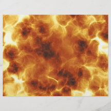 Fiery Inferno Explosion Textured Flyers