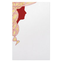 Fiery Lady Stationary stationery