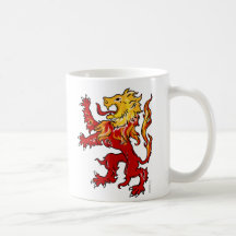 Fiery Lion Rampant coffee mug