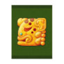 Fiery Maya Jaguar Head Postcard