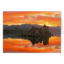 Fiery Mono Lake Skies Card