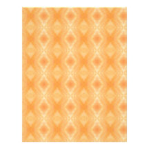 Fiery Orange Diamonds Pattern Letterhead