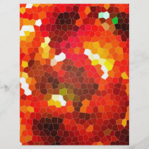 Fiery red stained glass flyers